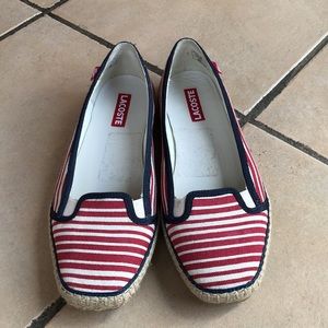 Like-new Lacoste canvas espadrilles